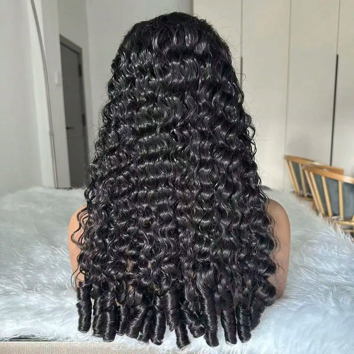 Burmese Curly Lace Front Wig – 13x4 HD Lace