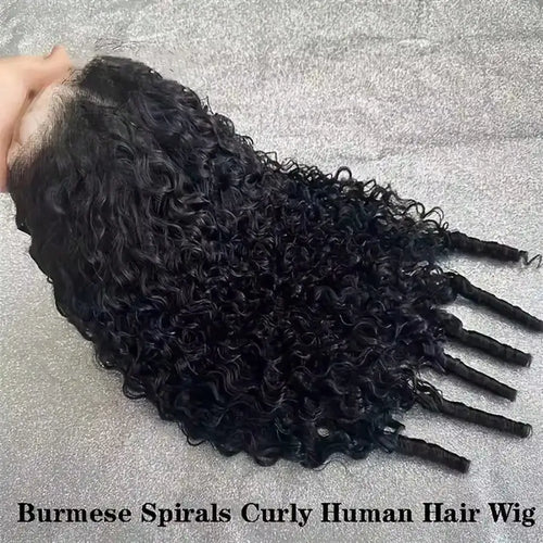 Burmese Curly Lace Front Wig – 13x4 HD Lace